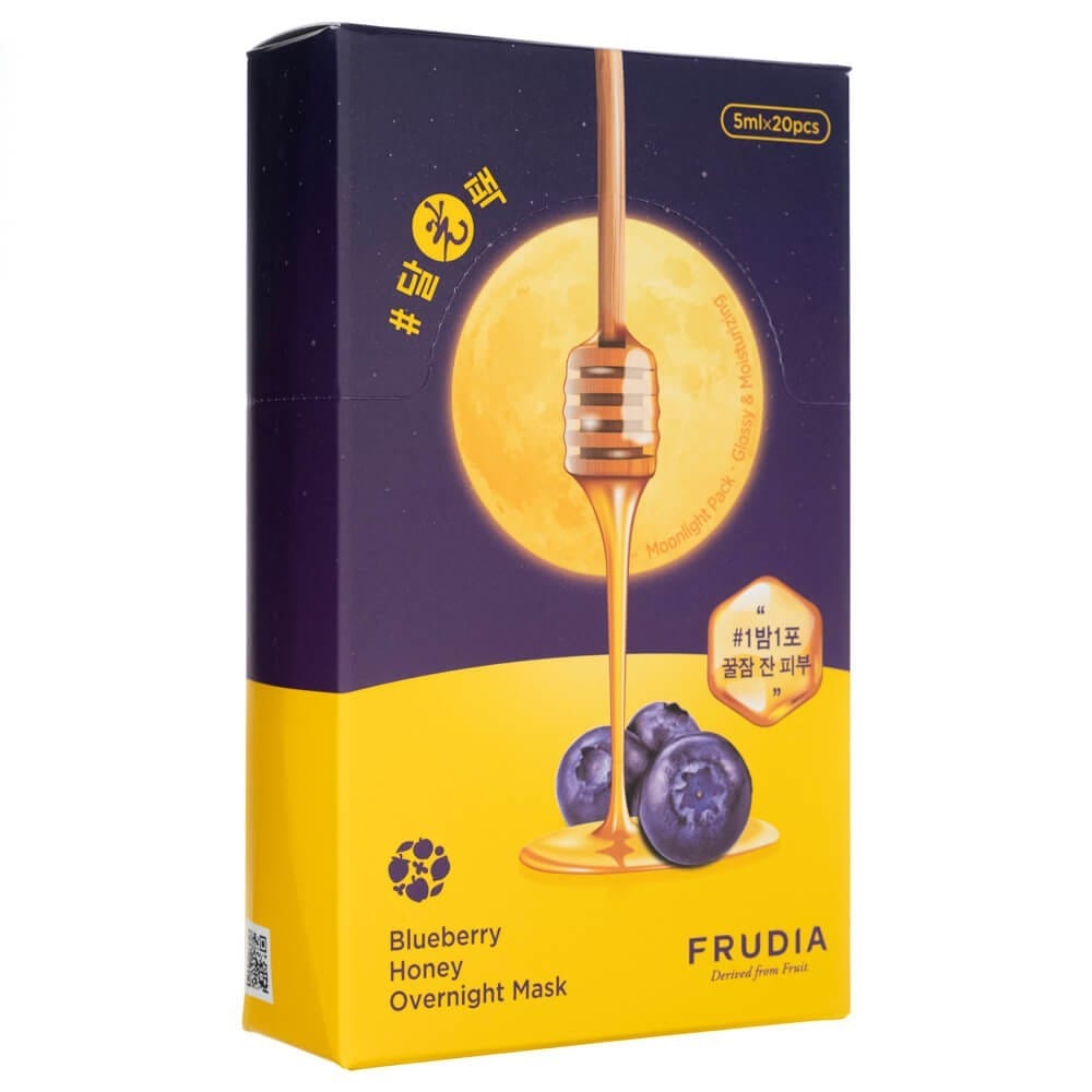 Frudia Frudia Nawilżające maseczki na noc, jagodowo-miodowe - 20 sztuk