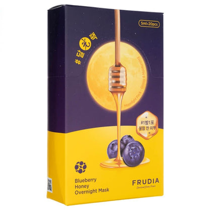 Frudia Frudia Nawilżające maseczki na noc, jagodowo-miodowe - 20 sztuk
