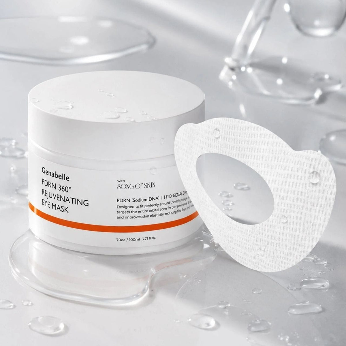 Genabelle Genabelle PDRN 360 Rejuvenating Eye Mask Regenerujące płatki pod oczy i na powieki - 70 sztuk
