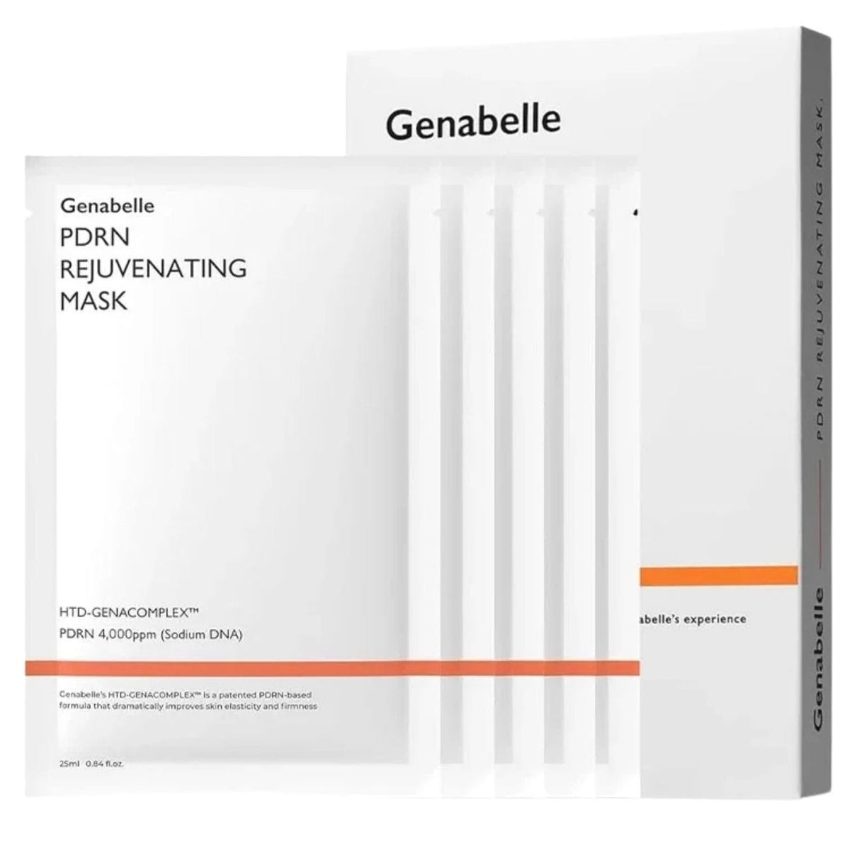 Genabelle Genabelle PDRN Rejuvenating Mask Regenerująca maska do twarzy w płachcie - 5 sztuk