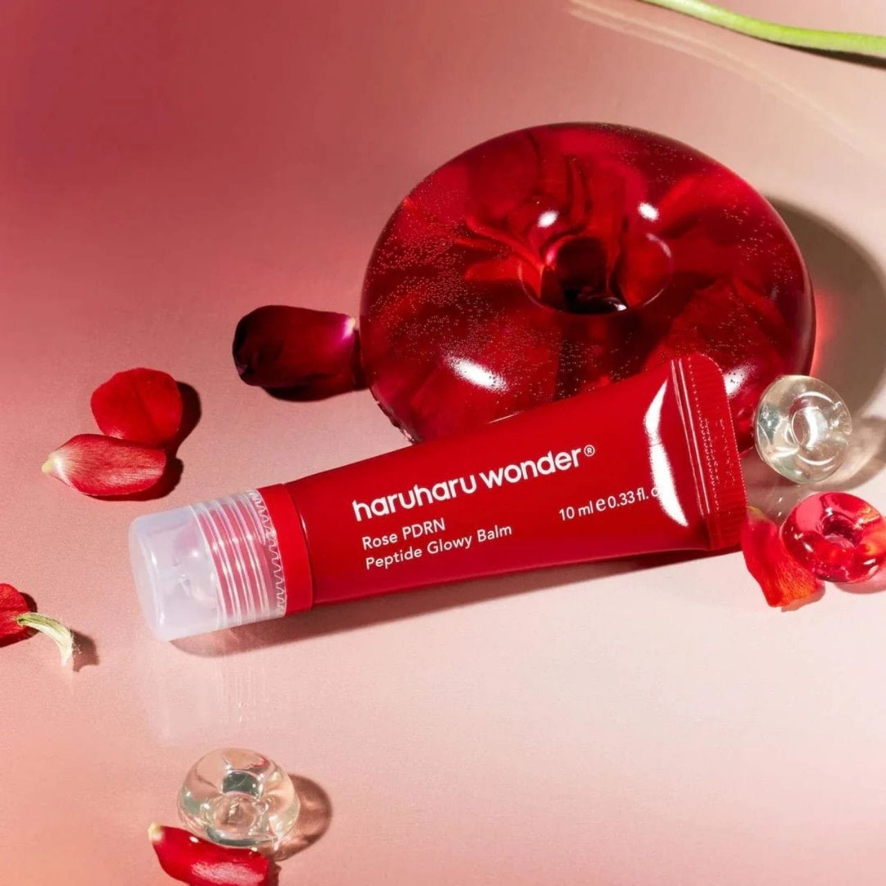 HaruHaru Wonder HaruHaru Wonder Rose PDRN Peptide Glowy Balm Rozświetlający balsam do ust - 10 ml