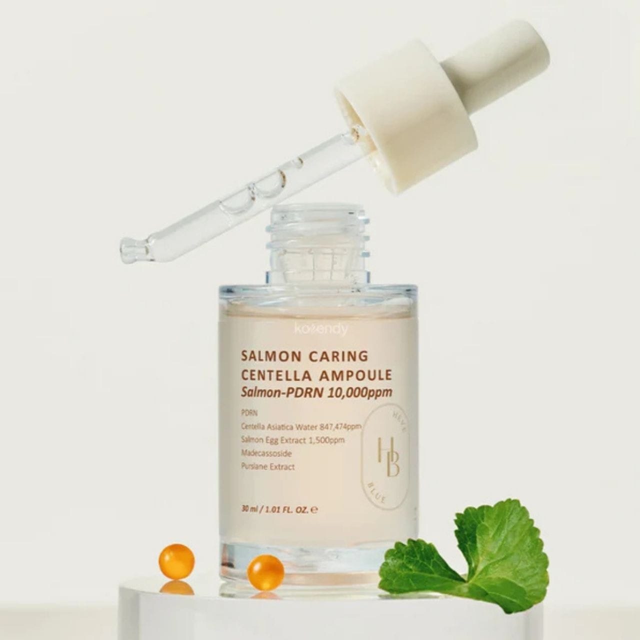 HEVEBLUE HEVEBLUE Salmon Caring Centella Ampoule Rewitalizująca ampułka do twarzy - 30 ml