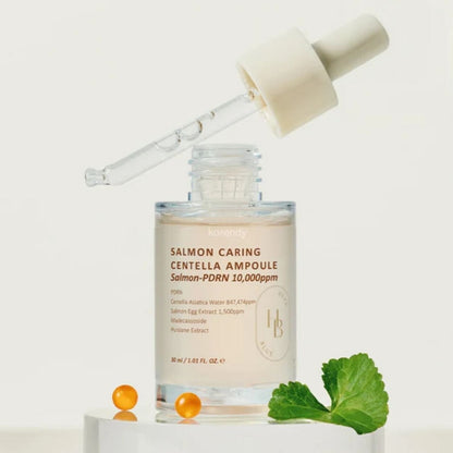 HEVEBLUE HEVEBLUE Salmon Caring Centella Ampoule Rewitalizująca ampułka do twarzy - 30 ml