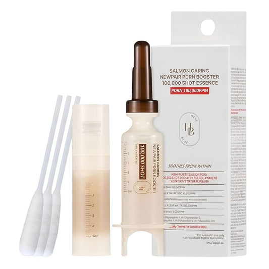 HEVEBLUE HEVEBLUE Salmon Caring Newpair PDRN Booster Shot Essence Regenerująca esencja do twarzy - 5 ml