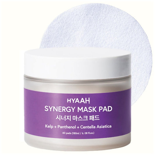 HYAAH HYAAH Synergy Mask Pad All Day Kojące płatki tonizujące do twarzy - 60 sztuk