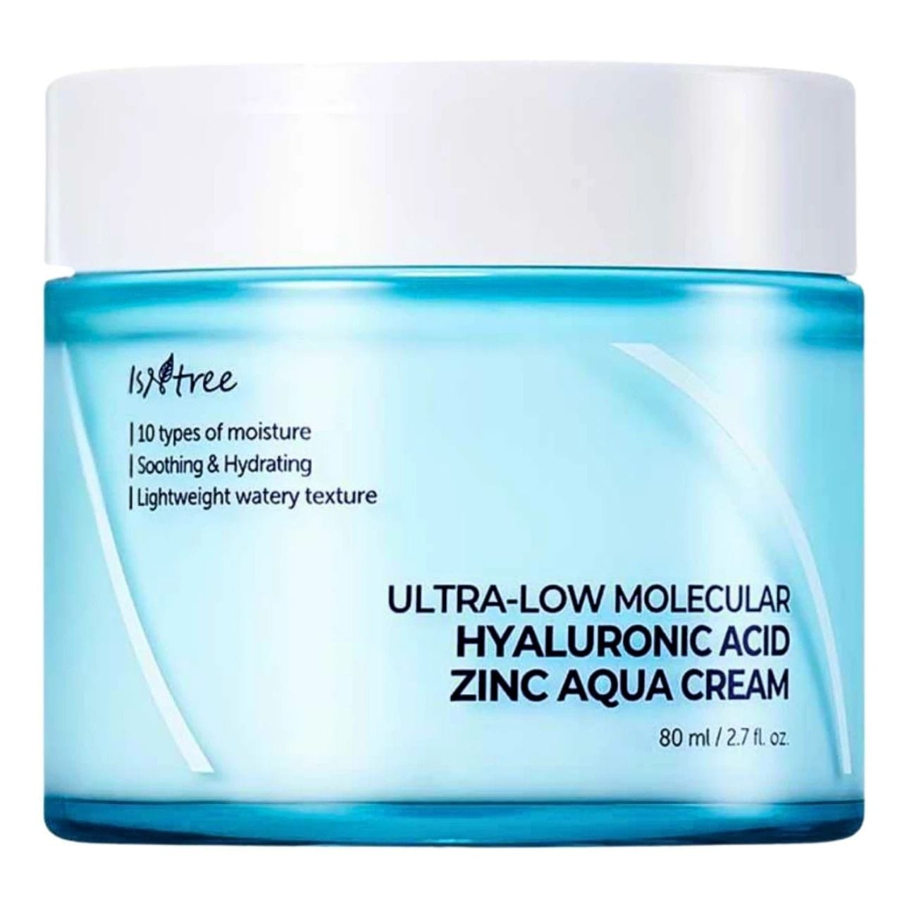 Isntree IsNtree Ultra Low Mole Hyaluronic Acid Nawilżający krem do twarzy - 80 ml