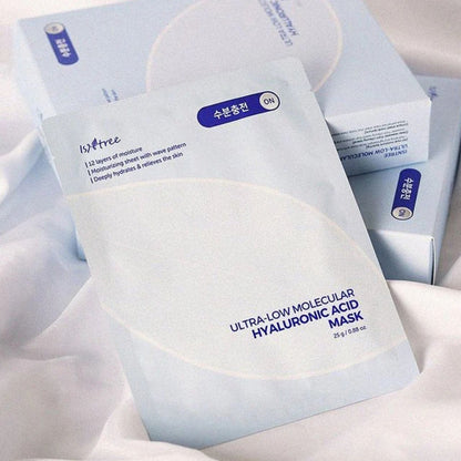 Isntree Isntree Ultra Low Molecular Hyaluronic Acid Mask Nawilżająca maska w płachcie - 10 sztuk