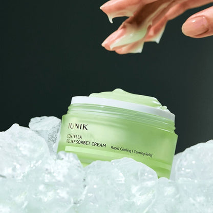 iUNIK iUNIK Centella Relief Sorbet Cream Nawilżająco-kojący krem do twarzy - 50 ml