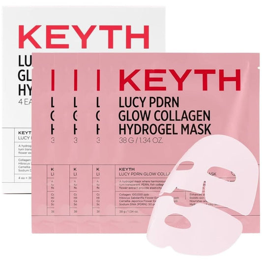 Keyth Lucy Keyth Lucy PDRN Glow Odżywcza maska w płachcie do twarzy - 4 sztuki