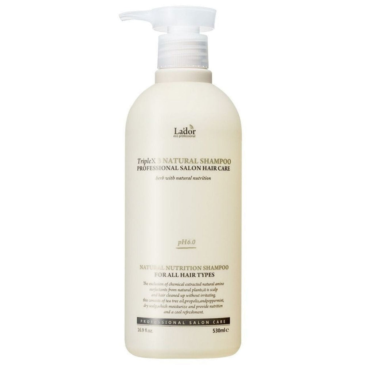 La'dor La'dor Szampon naturalny TripleX3 Natural - 530 ml