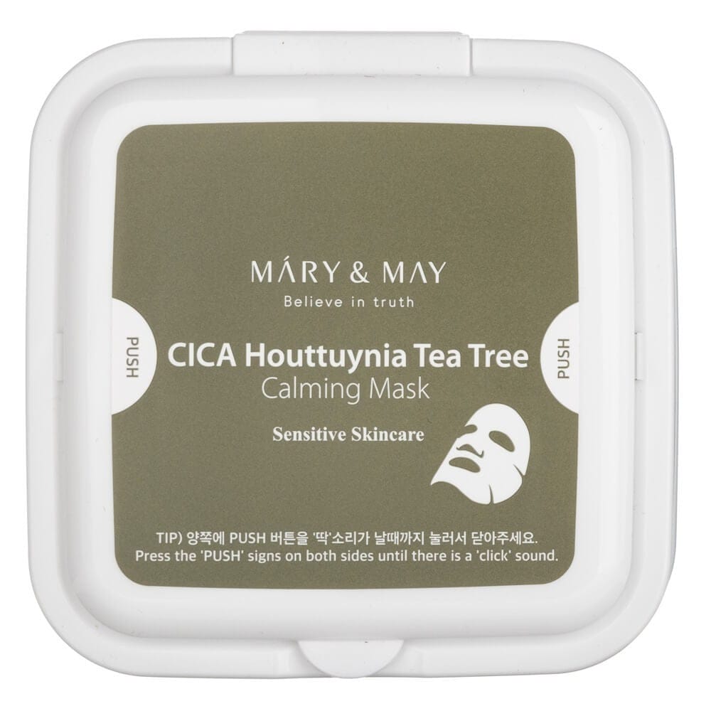 Mary&May Mary&May Kojące maseczki CICA Houttuynia Tea Tree Calming Mask - 30 sztuk