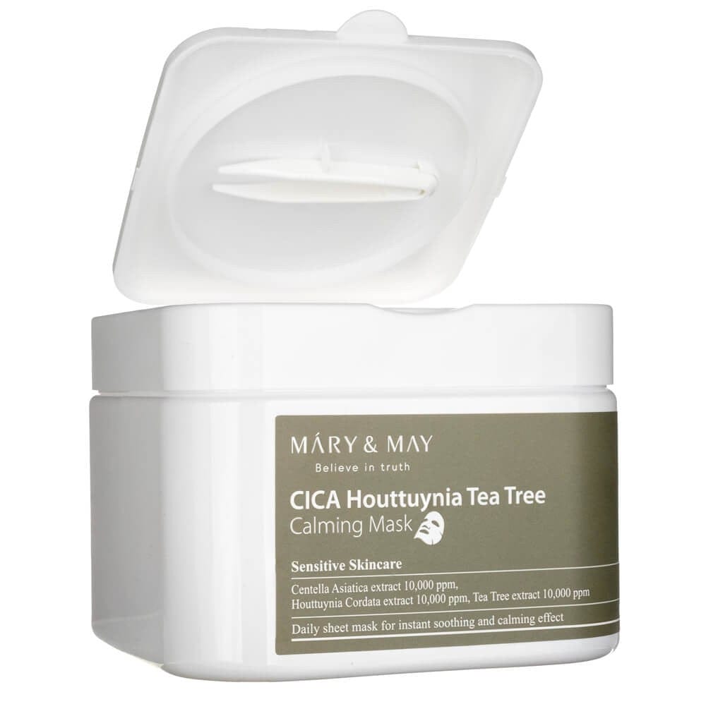 Mary&May Mary&May Kojące maseczki CICA Houttuynia Tea Tree Calming Mask - 30 sztuk
