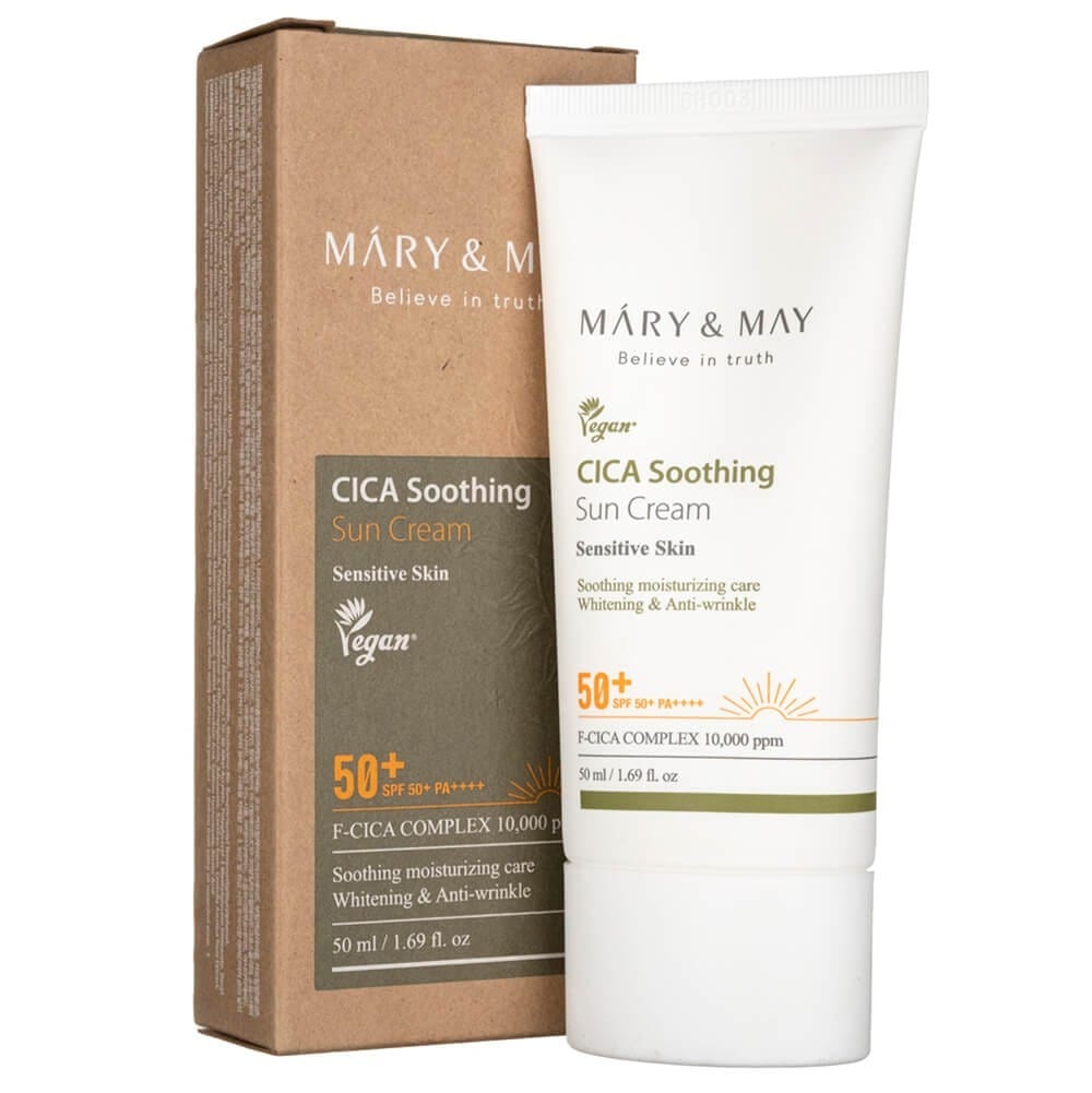 Mary&May Mary&May Krem przeciwsłoneczny CICA Soothing SPF50+ - 50 ml — Składniki i ocena
