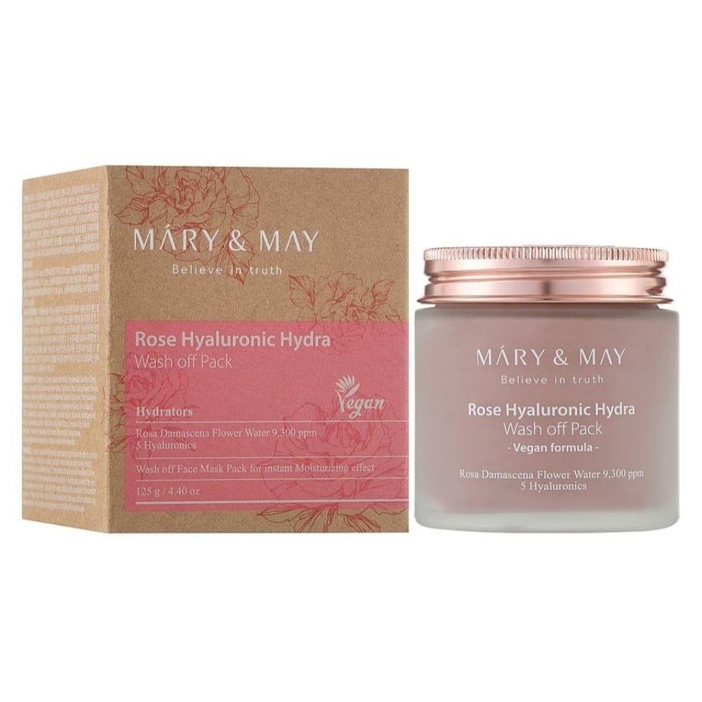 Mary&May Mary&May Kremowa maska z glinką Rose Hyaluronic - 125 g