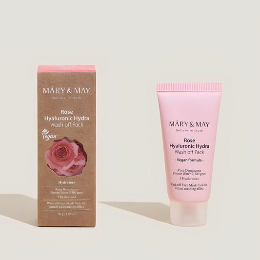 Mary&May Mary&May Maska glinkowa nawilżająca Rose Hyaluronic Hydra - 30 g