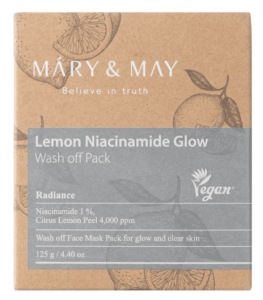 Mary&May Mary&May Maska glinkowa rozjaśniająca Lemon Niacinamide Glow - 125 g