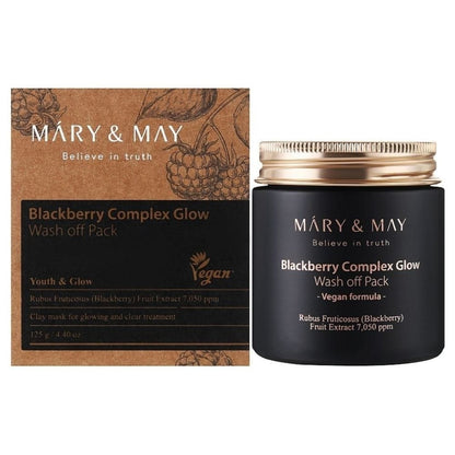 Mary&May Mary&May Maska glinkowa rozświetlająca Blackberry Complex - 125 g