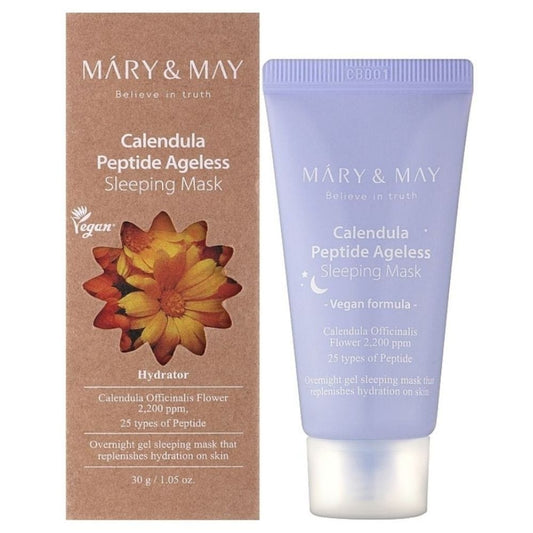 Mary&May Mary&May Odmładzająca maska na noc z peptydami i nagietkiem - 30 g