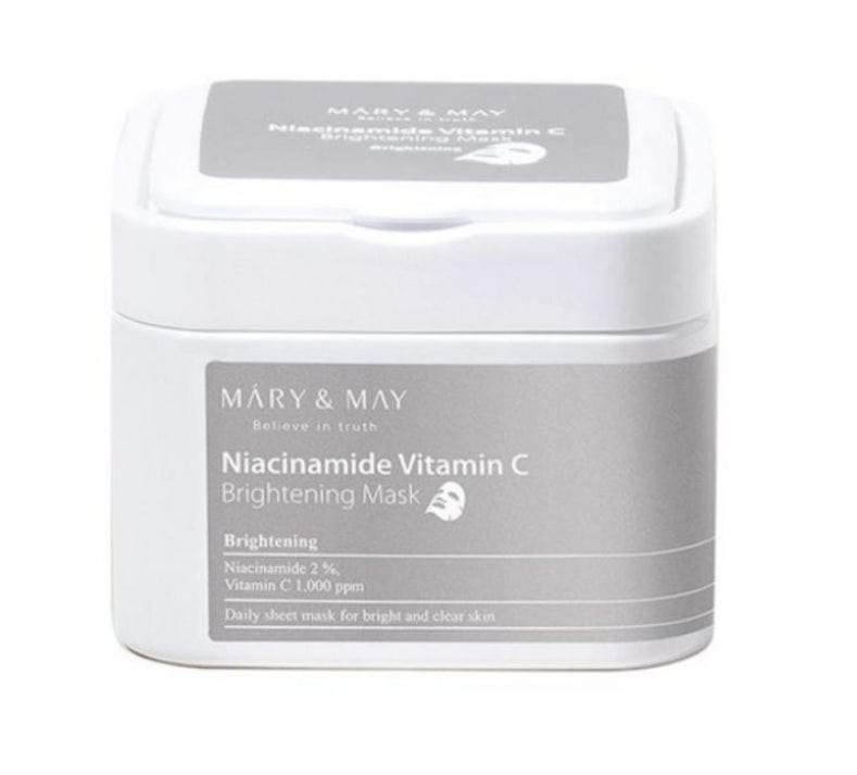 Mary&May Mary&May Rozświetlające maseczki Niacinamide Vitamin C - 30 sztuk