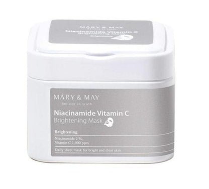 Mary&May Mary&May Rozświetlające maseczki Niacinamide Vitamin C - 30 sztuk