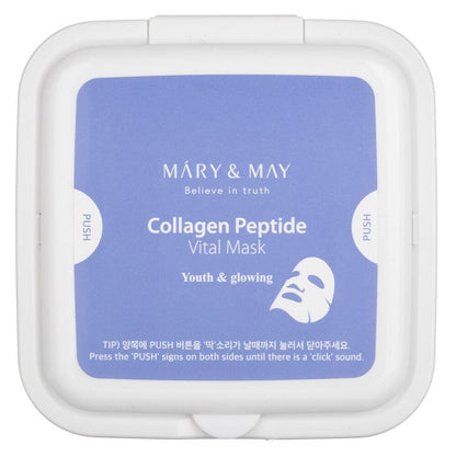 Mary&May Mary&May Ujędrniające maseczki Collagen Peptide Vital Mask - 30 sztuk