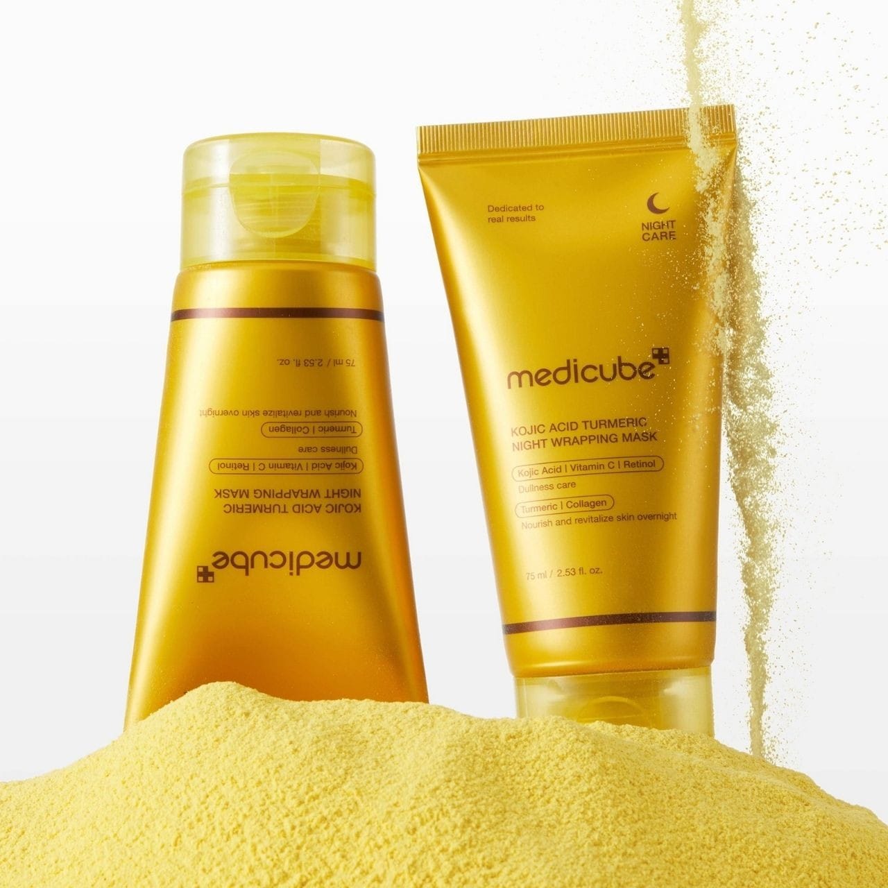 Medicube Medicube Kojic Acid Turmeric Night Wrapping Mask Rozjaśniająca maska na noc - 75 ml