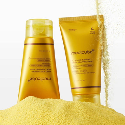 Medicube Medicube Kojic Acid Turmeric Night Wrapping Mask Rozjaśniająca maska na noc - 75 ml