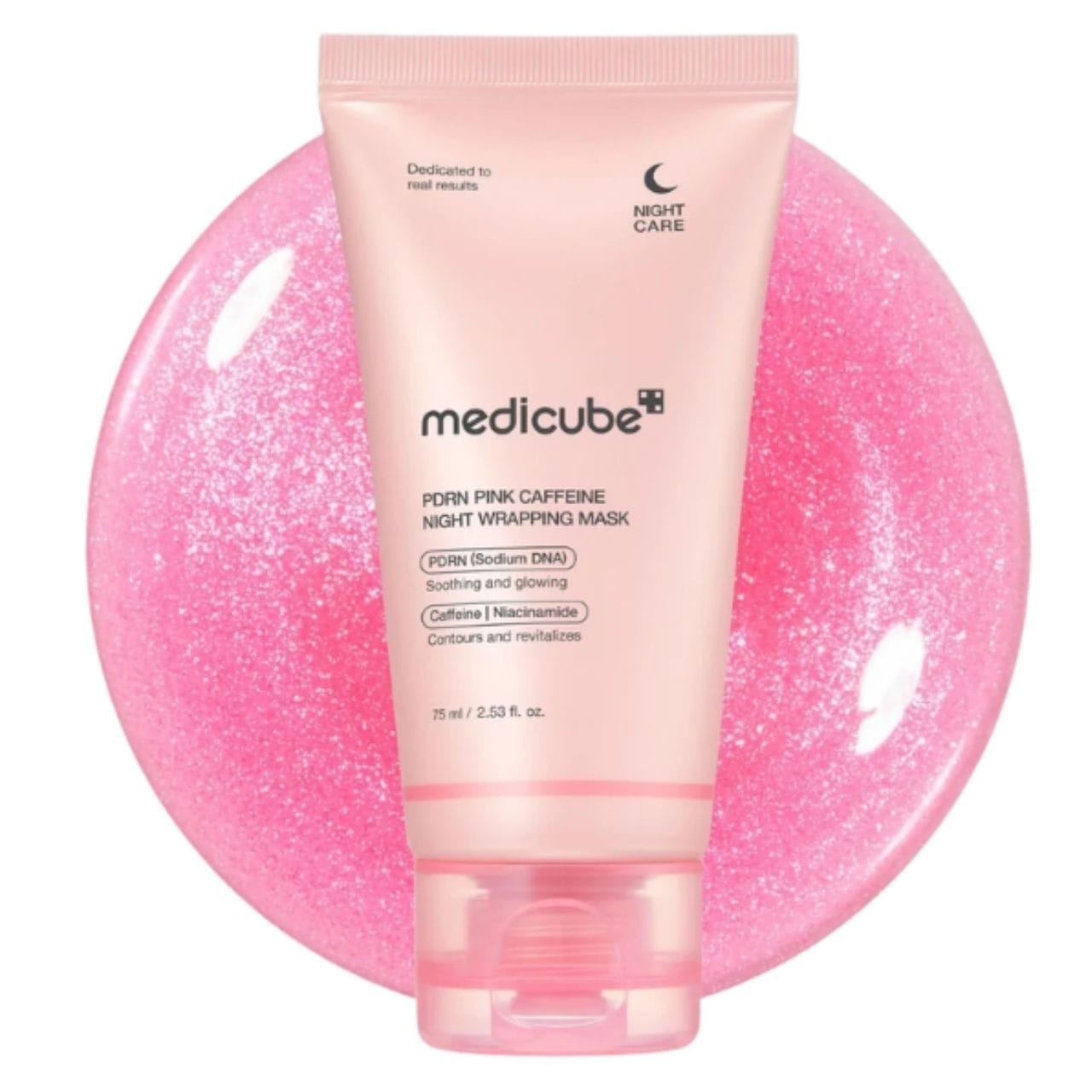 Medicube Medicube PDRN Pink Caffeine Night Wrapping Mask Nawilżająca maska na noc - 75 ml
