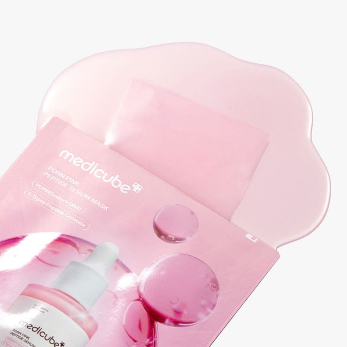Medicube Medicube PDRN Pink Peptide Serum Mask Rozświetlająca maska w płachcie z kolagenem - 6 sztuk x 23 ml