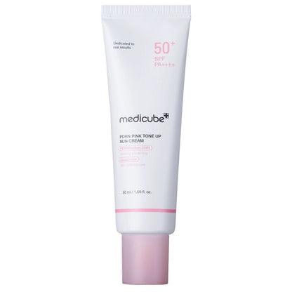 Medicube Medicube PDRN Pink Tone Up Sun Cream SPF50+ Rozjaśniający krem przeciwsłoneczny - 50 ml