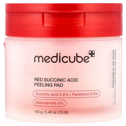 Medicube Medicube Red Succinic Acid Złuszczające płatki do twarzy - 70 sztuk