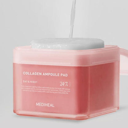 Mediheal Mediheal Collagen Ampoule Tonizujące płatki do twarzy z kolagenem - 100 sztuk