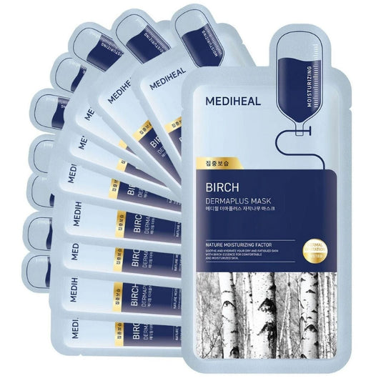 Mediheal Mediheal Dermaplus Birch Odżywcza maska w płachcie - 10 sztuk