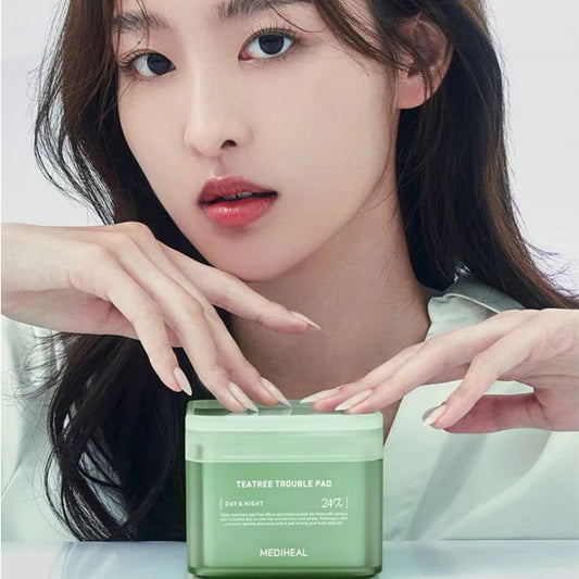 Mediheal Mediheal Teatree Trouble Tonizujące płatki do twarzy z drzewem herbacianym - 100 sztuk
