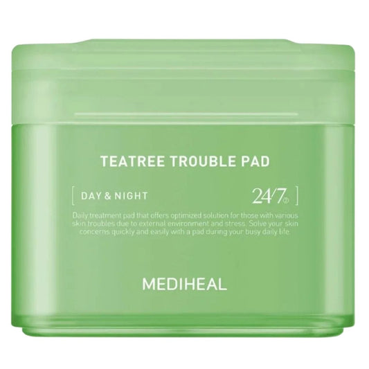 Mediheal Mediheal Teatree Trouble Tonizujące płatki do twarzy z drzewem herbacianym - 100 sztuk