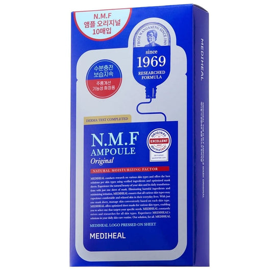 Mediheal Mediheal The N.M.F Ampoule Mask Original Nawilżająca maska w płachcie - 10 sztuk