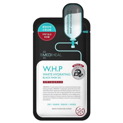 Mediheal Mediheal W.H.P. Czarna maska nawilżająco-wybielająca - 9 sztuk
