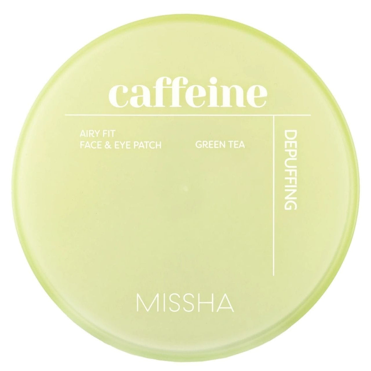 Missha Missha Airy Fit Caffeine Depuffing Face & Eye Patch Przeciwobrzękowe płatki hydrożelowe z kofeiną - 60 sztuk