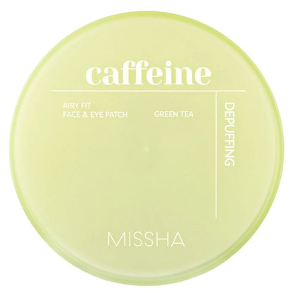 Missha Missha Airy Fit Caffeine Depuffing Face & Eye Patch Przeciwobrzękowe płatki hydrożelowe z kofeiną - 60 sztuk