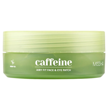 Missha Missha Airy Fit Caffeine Depuffing Face & Eye Patch Przeciwobrzękowe płatki hydrożelowe z kofeiną - 60 sztuk