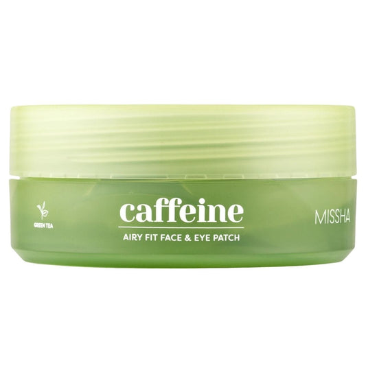 Missha Missha Airy Fit Caffeine Depuffing Face & Eye Patch Przeciwobrzękowe płatki hydrożelowe z kofeiną - 60 sztuk