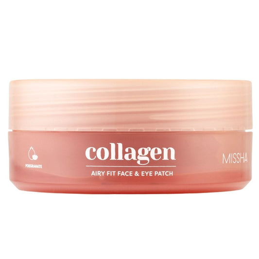 Missha Missha Airy Fit Collagen Lifting Face & Eye Patch Ujędrniające płatki hydrożelowe z kolagenem - 60 sztuk