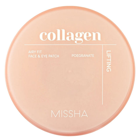 Missha Missha Airy Fit Collagen Lifting Face & Eye Patch Ujędrniające płatki hydrożelowe z kolagenem - 60 sztuk