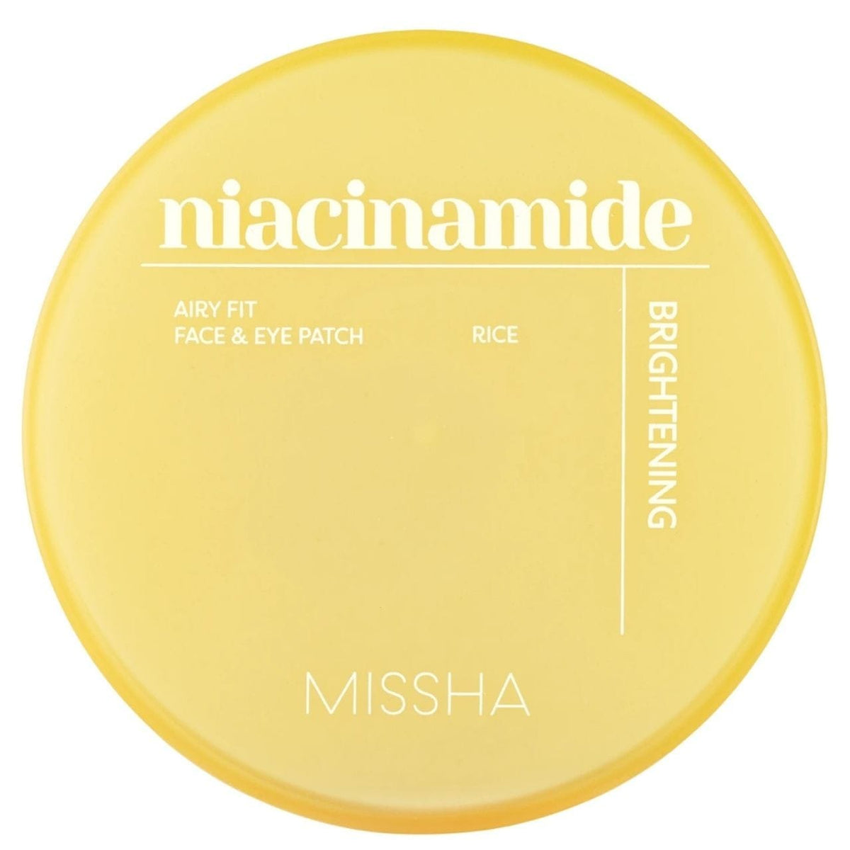 Missha Missha Airy Fit Niacinamide Brightening Face & Eye Patch Rozjaśniające płatki hydrożelowe z niacynamidem - 60 sztuk