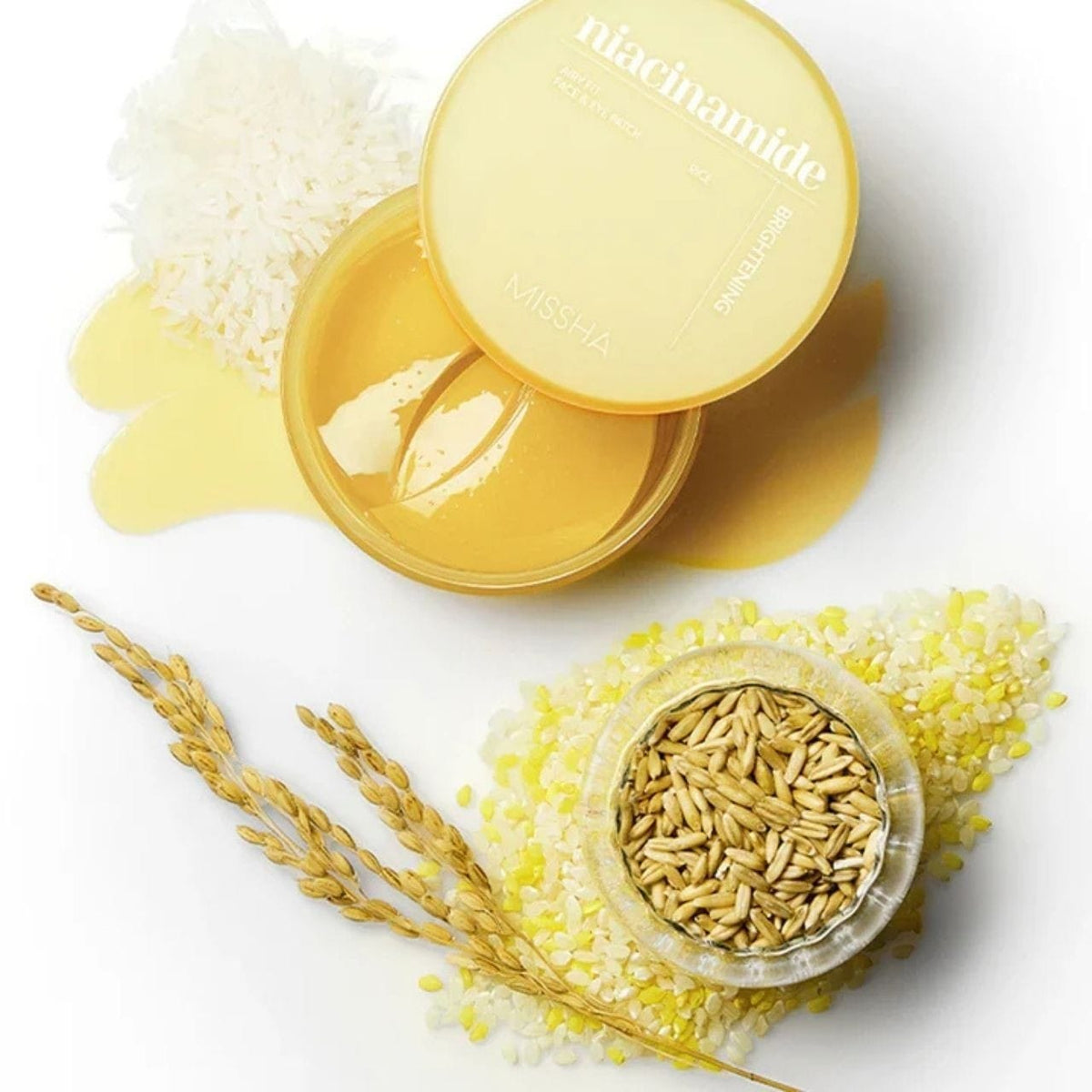 Missha Missha Airy Fit Niacinamide Brightening Face & Eye Patch Rozjaśniające płatki hydrożelowe z niacynamidem - 60 sztuk