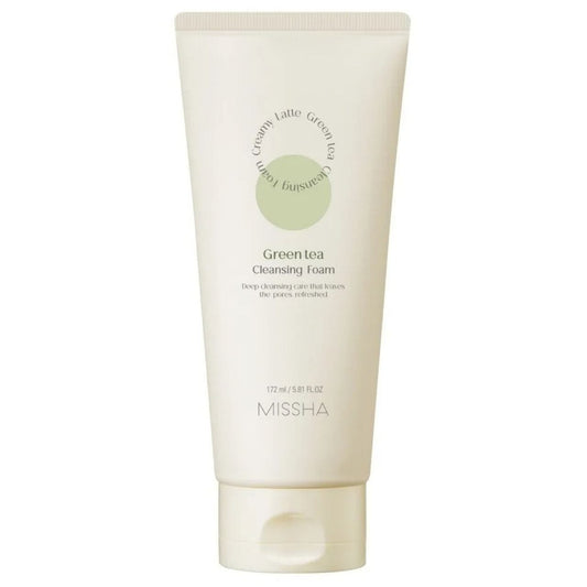 Missha Missha Creamy Latte Cleansing Foam Green Tea Oczyszczająca pianka do mycia twarzy - 172 ml