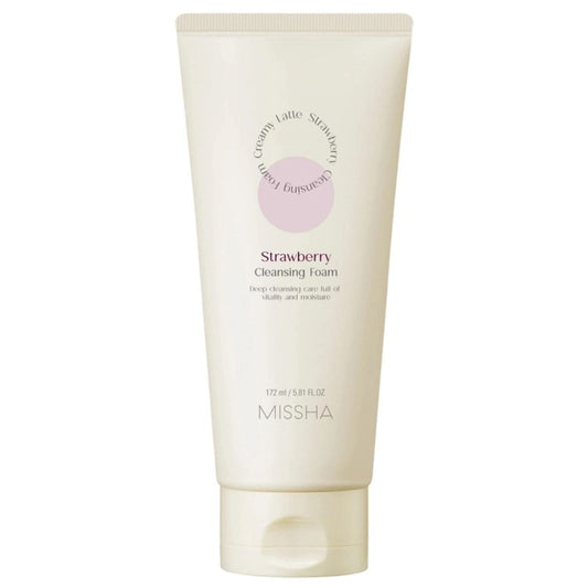 Missha Missha Creamy Latte Cleansing Foam Strawberry Oczyszczająca pianka do mycia twarzy - 172 ml