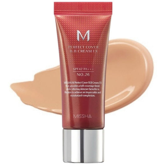Missha Missha M Perfect Cover Ex Krem BB z SPF42 odcień No.26 Natural Caramel - 20 ml