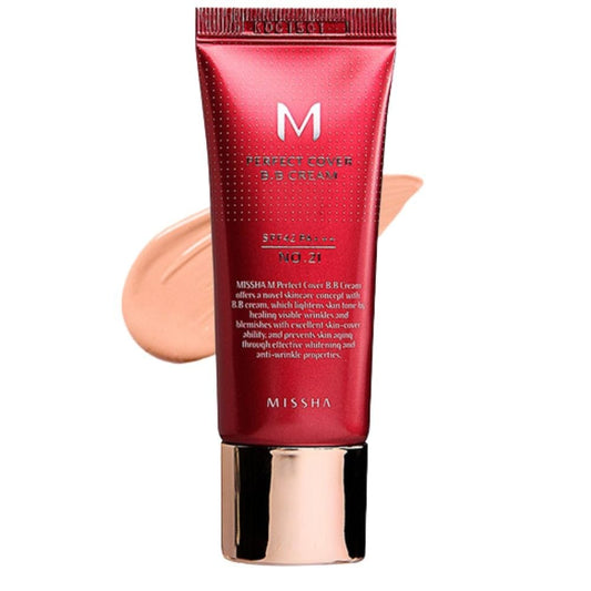 Missha Missha M Perfect Cover Krem BB odcień Light Beige No 21 KOR - 20 ml