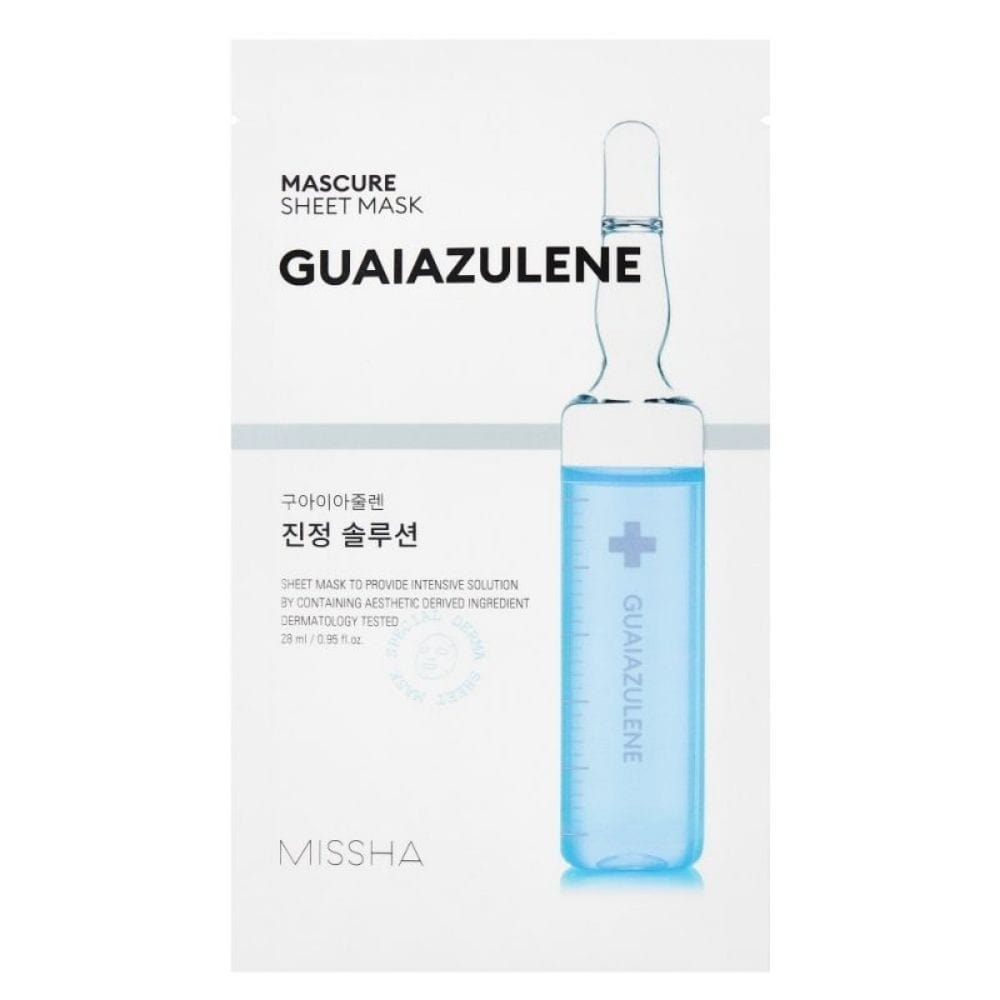 Missha Missha Mascure Kojąca maska w płachcie z gwajazulenem - 28 ml — Inhaltsstoffe i ocena